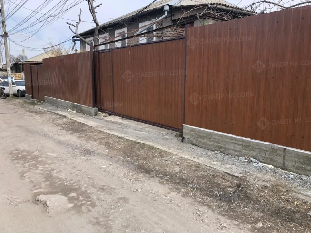 Откатные ворота с калиткой  в Звенигороде